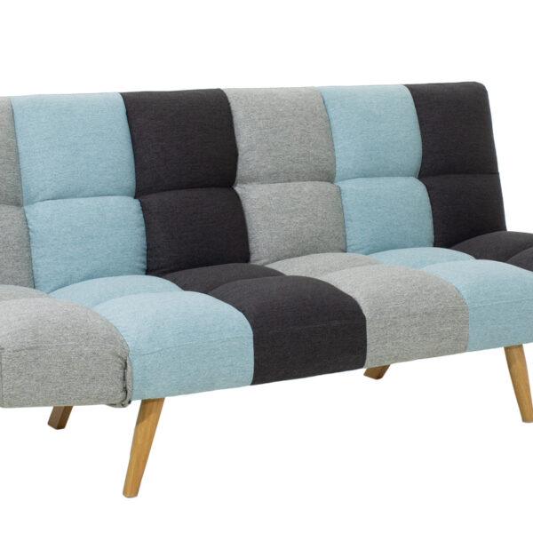 Καναπές - κρεβάτι 3θέσιος Freddo Ι  pakoworld με ύφασμα πολύχρωμο 182x81x84εκ