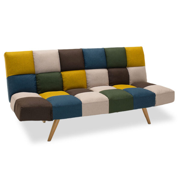 Καναπές - κρεβάτι 3θέσιος Freddo II pakoworld με ύφασμα πολύχρωμο 182x81x84εκ