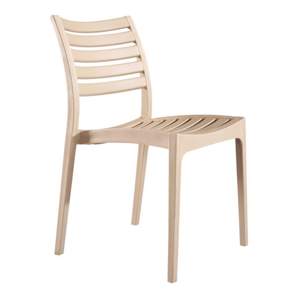 Καρέκλα Gerko pakoworld με UV protection cappuccino pp 57x46x83εκ
