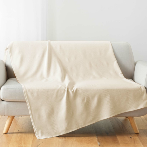 Ριχτάρι  180x220 cm Σχ.Lucile natural polycotton