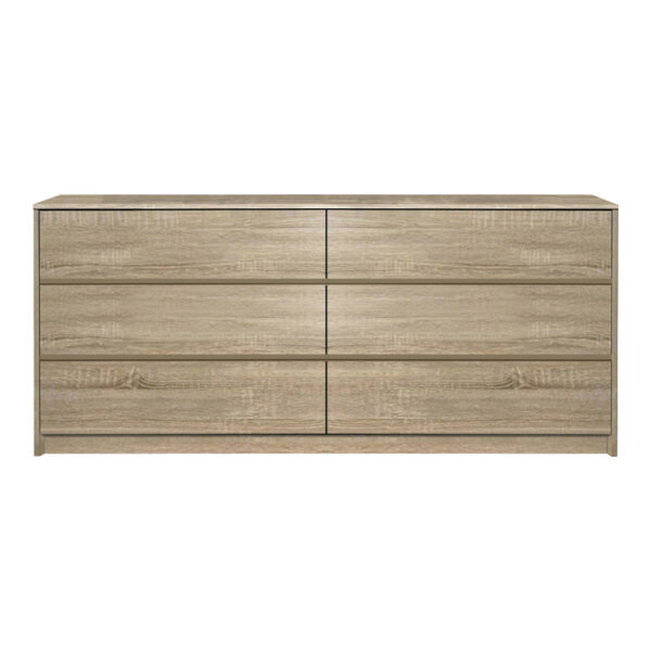 Συρταριέρα Kuanger pakoworld mdf σε φυσική απόχρωση 120x40x70εκ