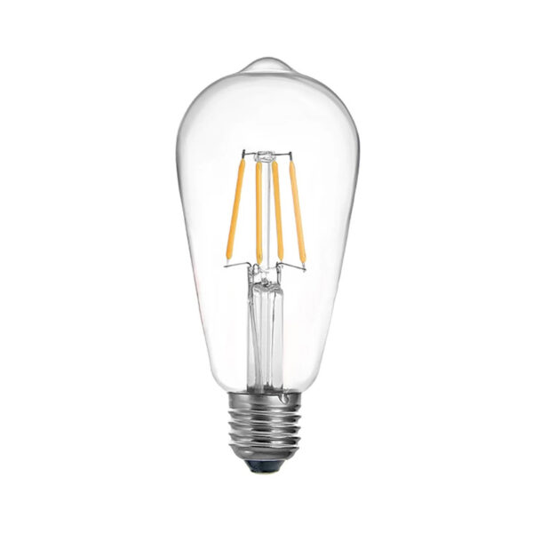 Λαμπτήρας LED ST64 Bulb pakoworld 4W 3000K E27 clear