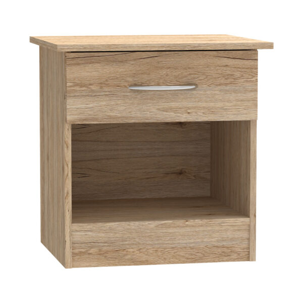 Κομοδίνο Kona pakoworld σε oak απόχρωση 40x34x42εκ