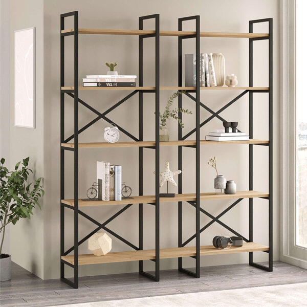 Βιβλιοθήκη Dusan Megapap χρώμα sepet oak 143
