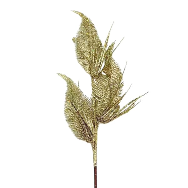 ART ET LUMIERE ΚΛΑΔΙ ΜΕ ΑΝΘΗ ΧΡΥΣΟ GLITTER