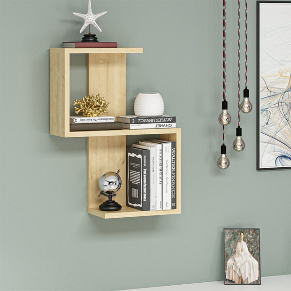 Ραφιέρα τοίχου Octa Megapap χρώμα sapphire oak 45x16
