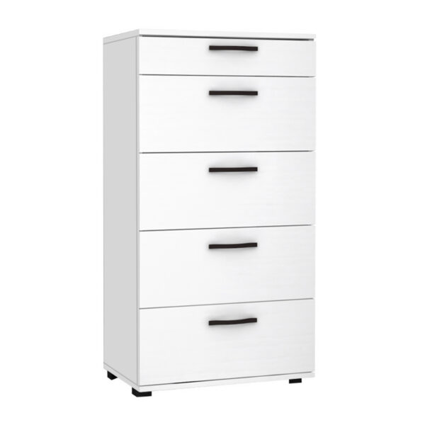 Συρταριέρα Helia Megapap χρώμα λευκό 60x44x108εκ.