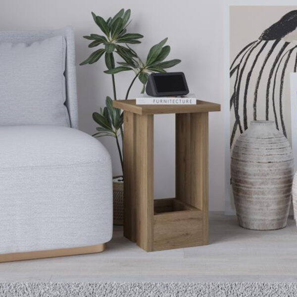 Τραπεζάκι βοηθητικό Tasos Megapap χρώμα sepet oak 30x30x50