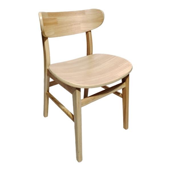 Καρέκλα Lumnia pakoworld rubberwood σε φυσική απόχρωση 46x50x76εκ