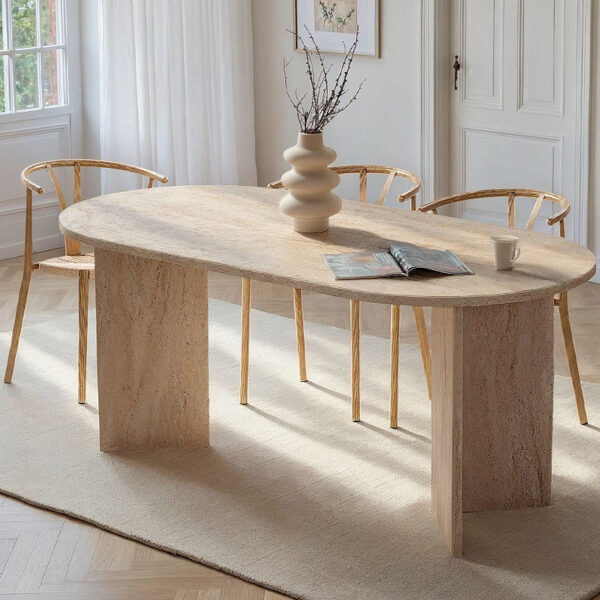 Τραπέζι Sablin Megapap χρώμα travertine 180x89
