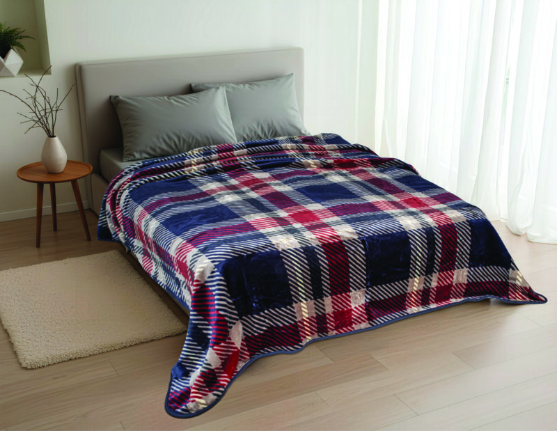 Κουβέρτα καρό Σχ.Marley 490 gsm 100% polyester
