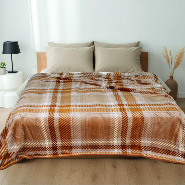 Κουβέρτα καρό Σχ.Marley 490 gsm 100% polyester